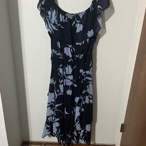 Floral Dark Blue and light blue Dress